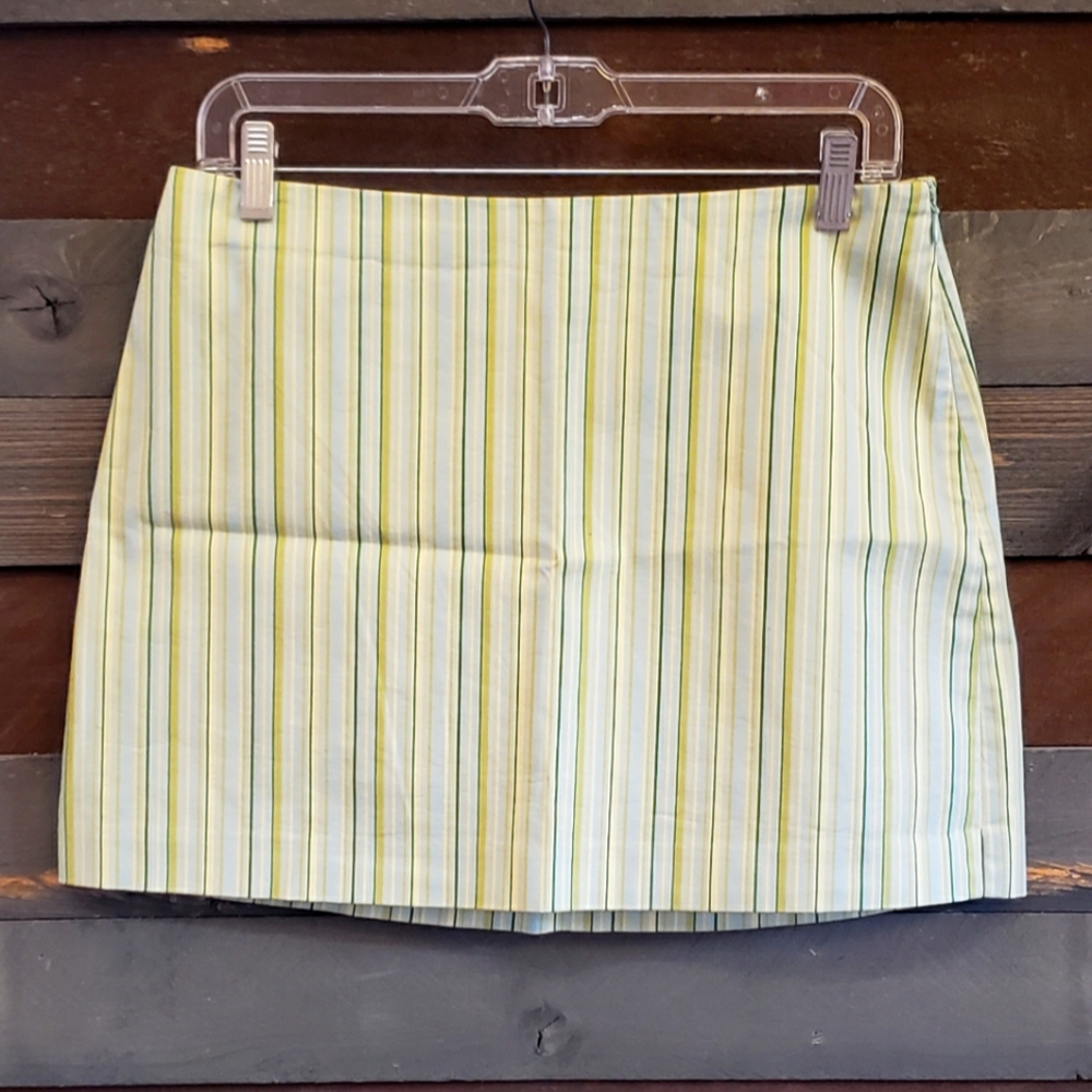 Y2K Express Stretch Striped Mini Skirt Size 5/6